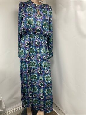 Chufy Printed Long Sleeve Maxi Dress "Layla", Size L